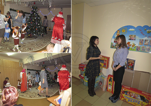 Сотрудники Торгового Дома «Вертикаль» поздравили воспитанников Дзержинского дома ребенка с Новым годом и Рождеством в Краснодаре